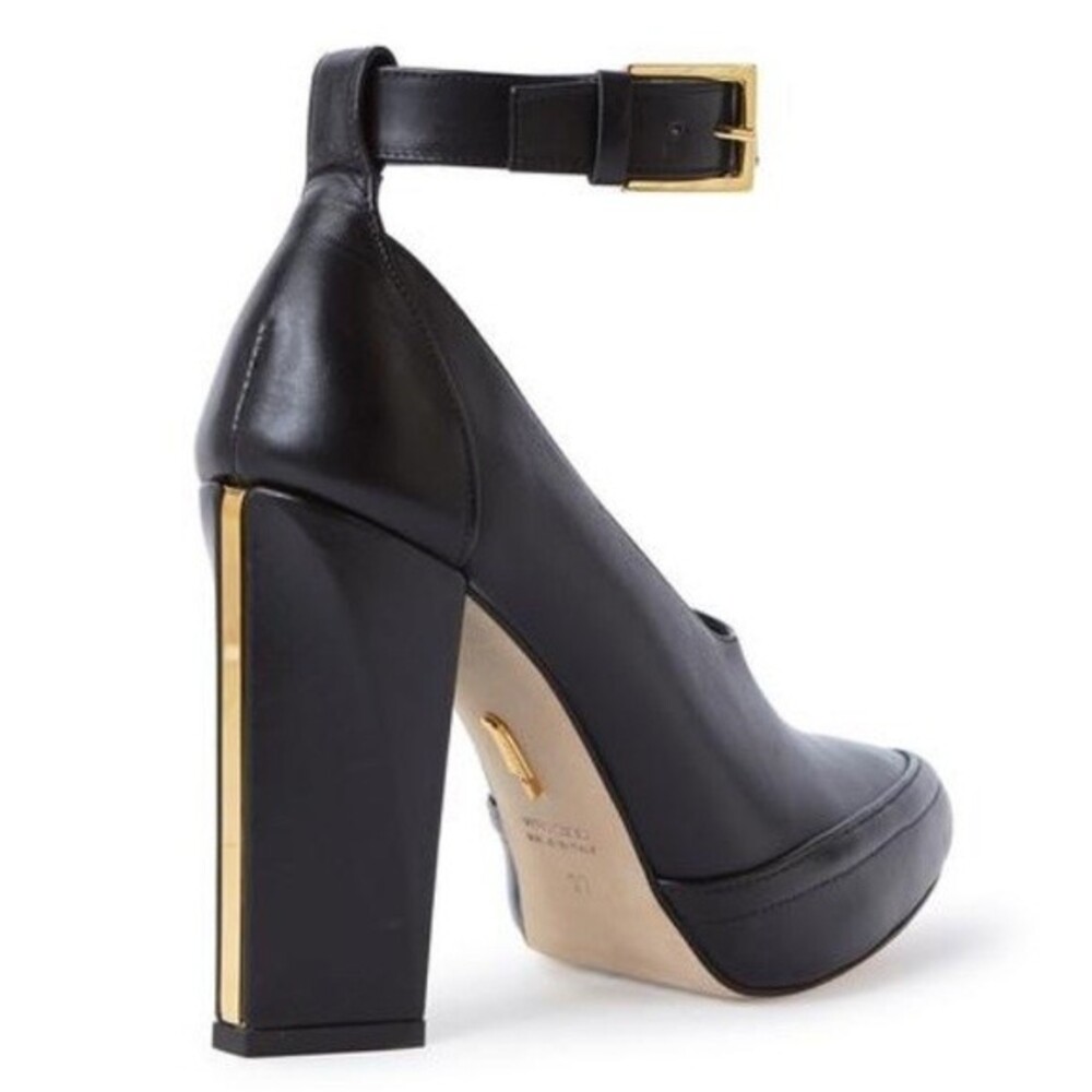 Maiyet Cecile Leather Ankle Strap Heels in Black 38